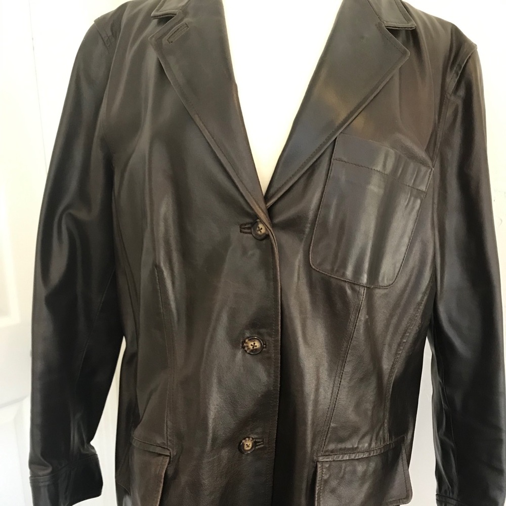 Emanuel Ungaro Dark brown Leather Jacket